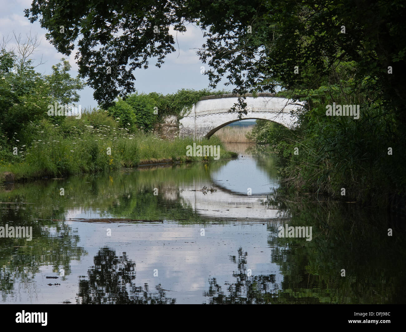 Bradley Prato ponte sopra il Trent e Mersey Canal Foto Stock