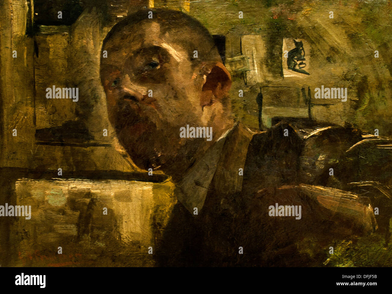 Ritratto Di Auto 1885 George Hendrik Breitner 1857 - 1923 Paesi Bassi Paesi Bassi Foto Stock