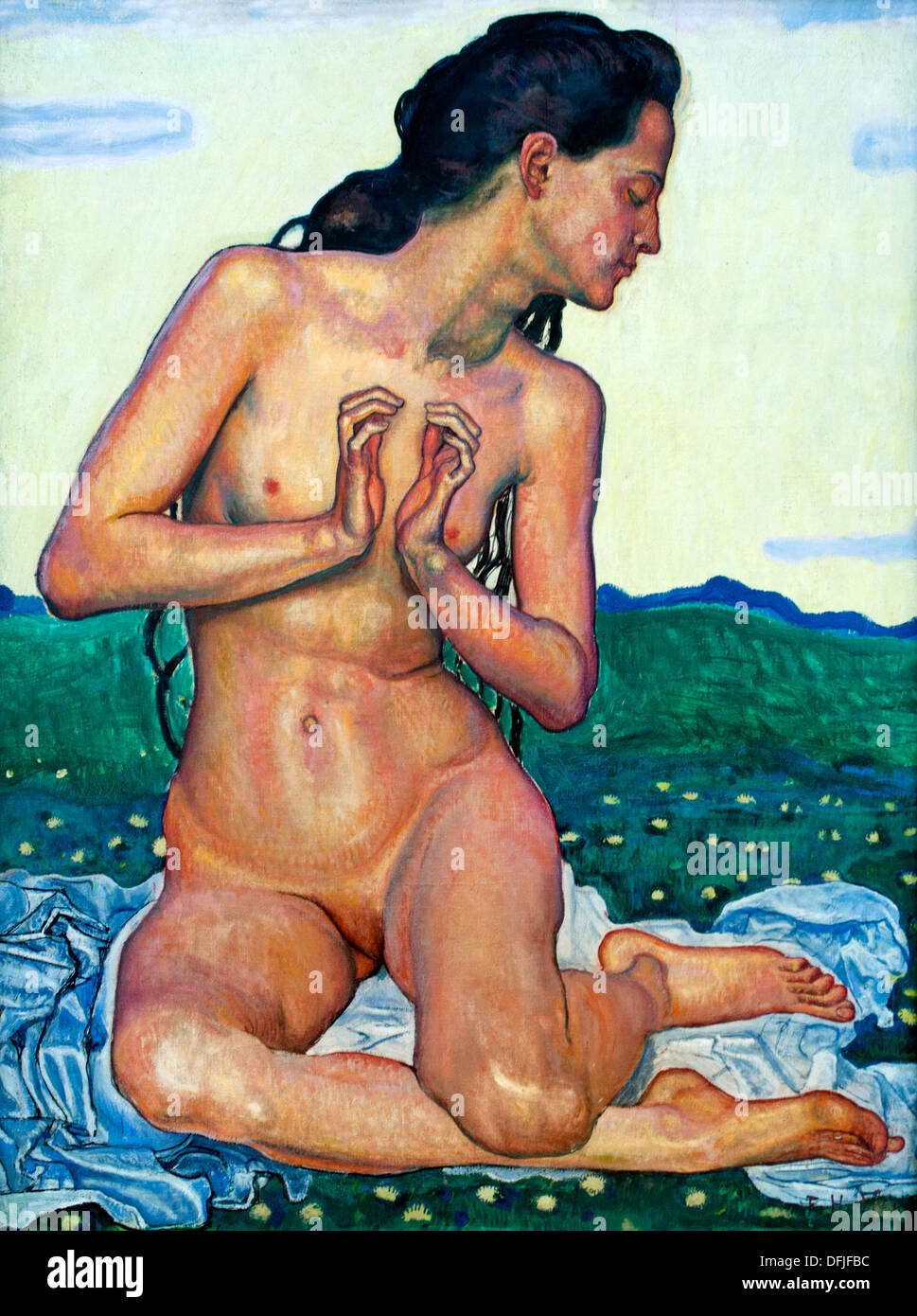 Studio per il giorno 1899 Ferdinand Hodler (1853 − 1918) Svizzera, Svizzera, Foto Stock