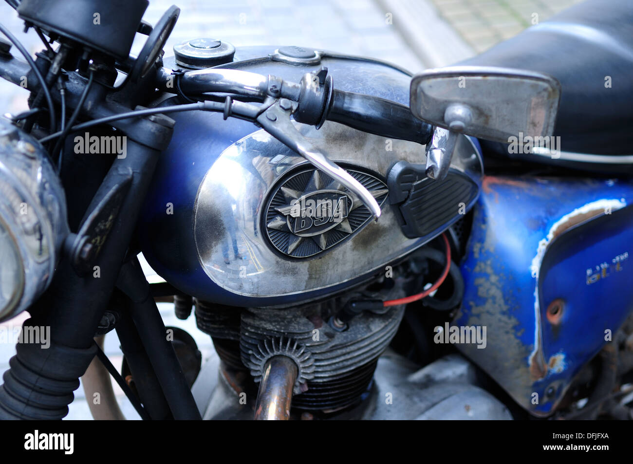 British costruita BSA motocicletta. Foto Stock