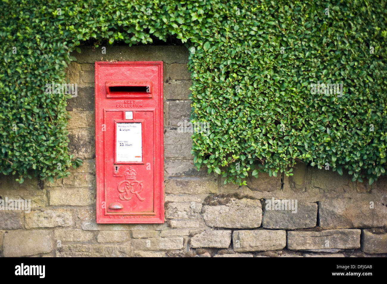 Royal Mail scatola a parete Foto Stock