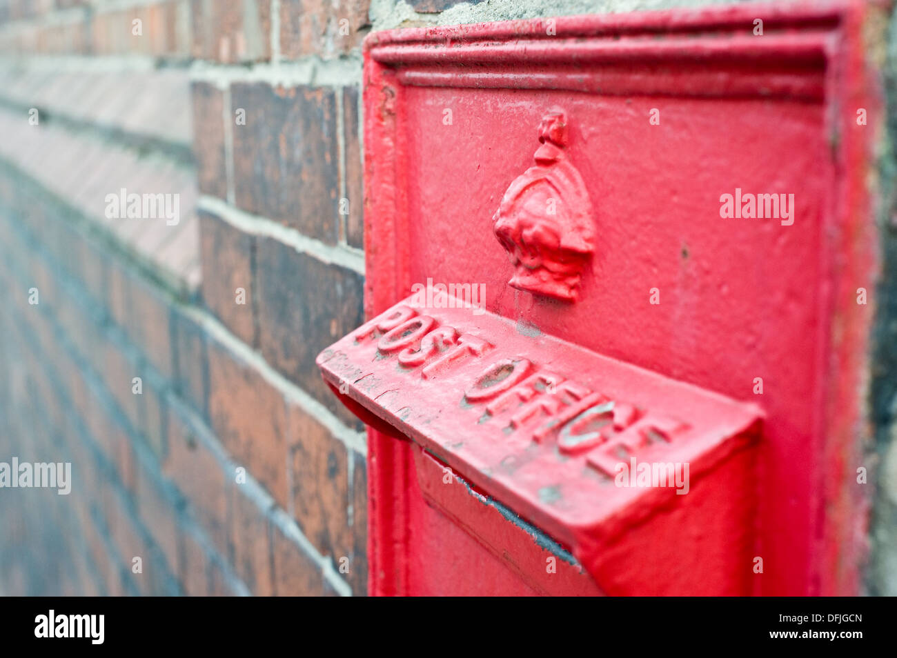 Royal Mail scatola a parete Foto Stock