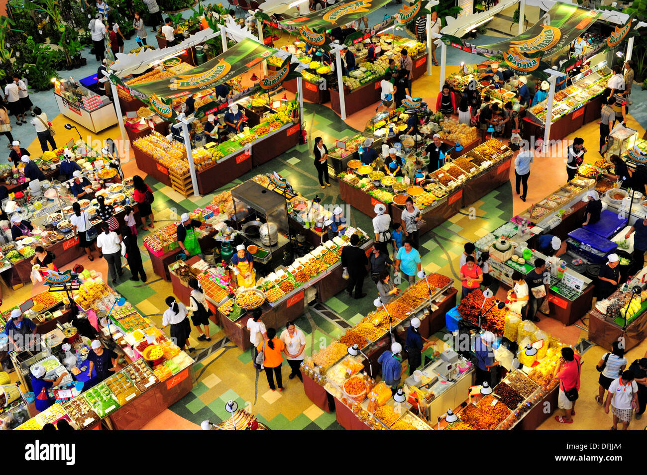 Thai street food festival a Thai shopping mall Foto Stock