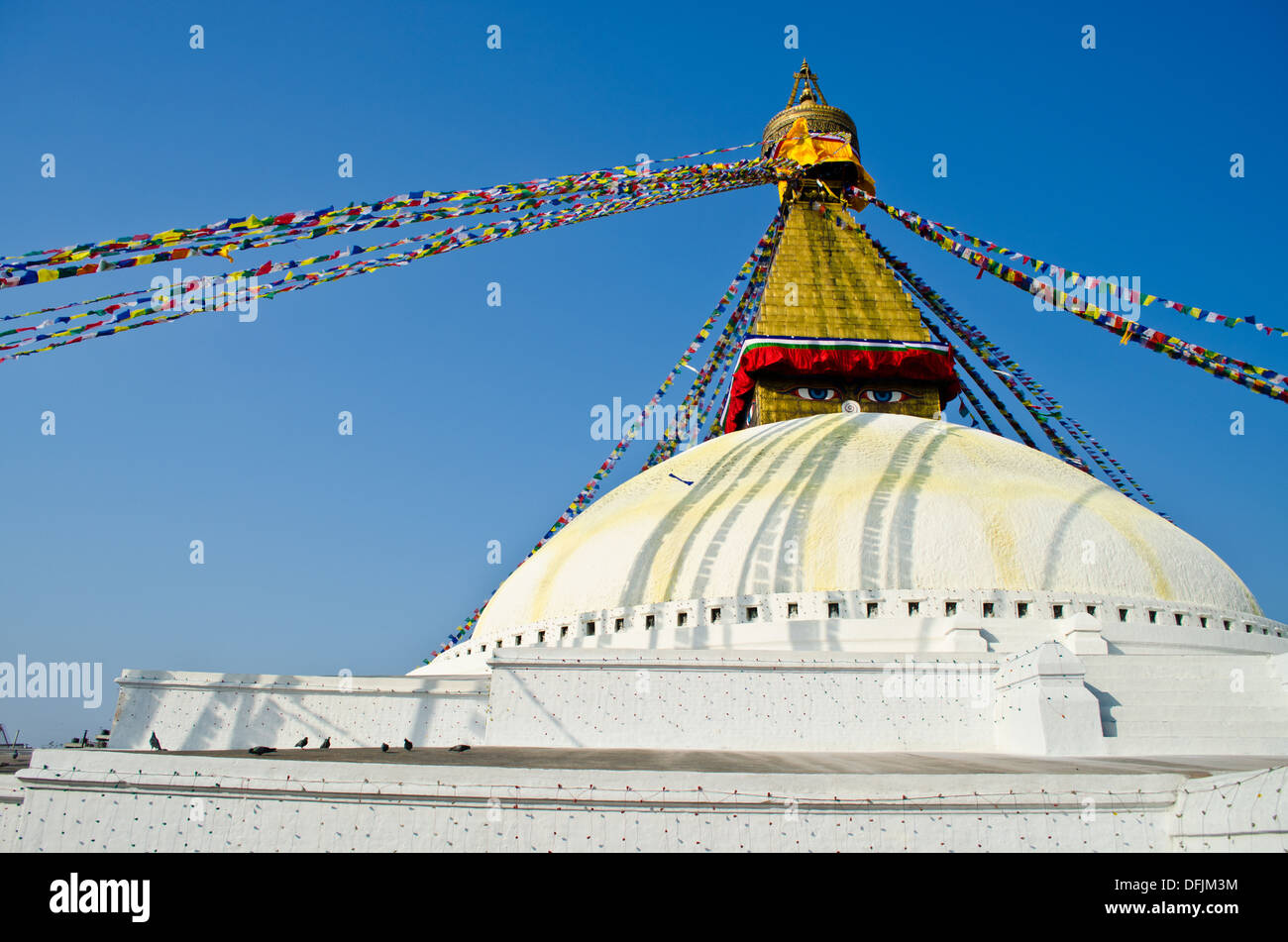 Boudhanath,Kathmandu, Nepal Foto Stock