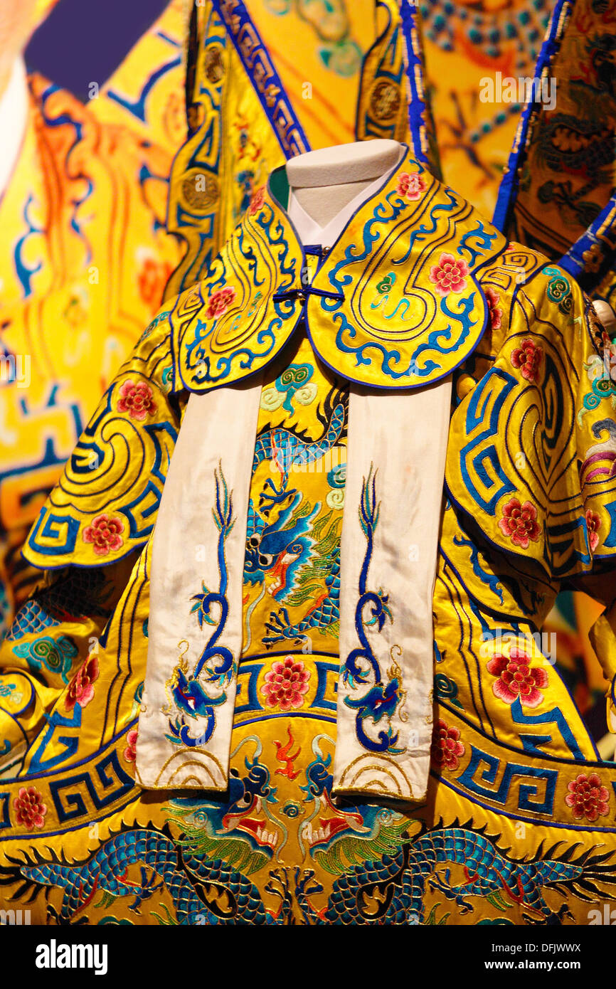 Opera Cinese panno Foto Stock