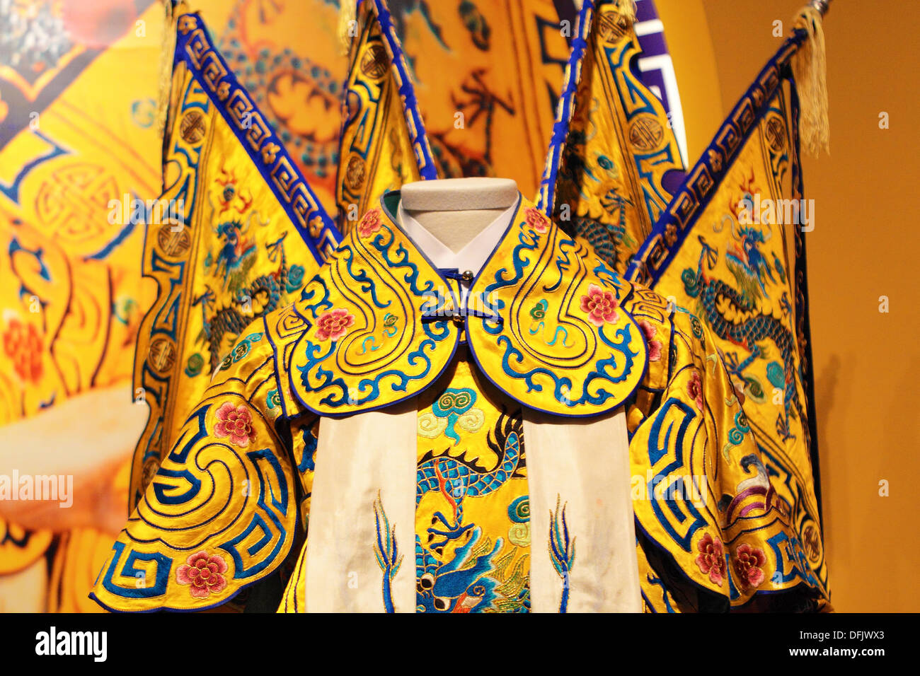 Opera Cinese panno Foto Stock