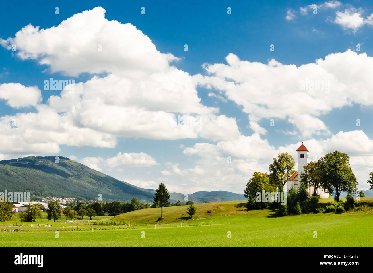 Bellissimo paesaggio sloveno Foto Stock