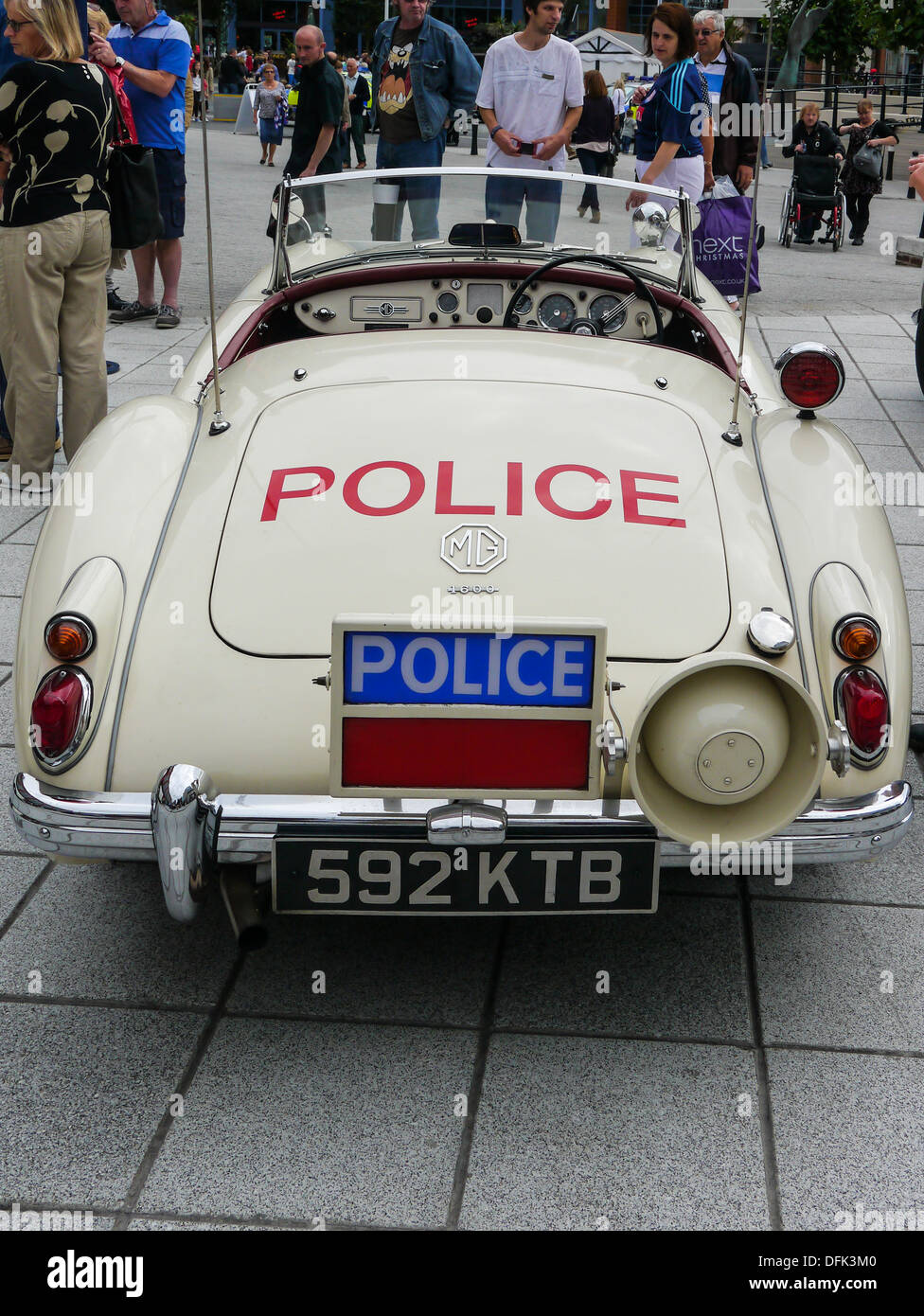 La parte posteriore di un Lancashire County Constabulary MGA 1600 Foto Stock