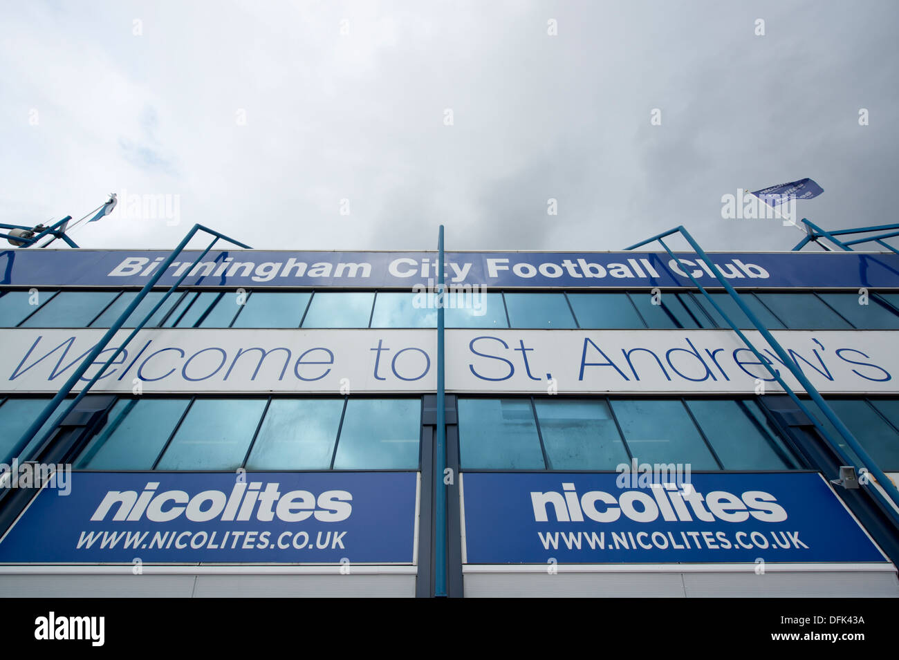 St Andrew's Stadium, casa di Birmingham City Football Club. Foto Stock