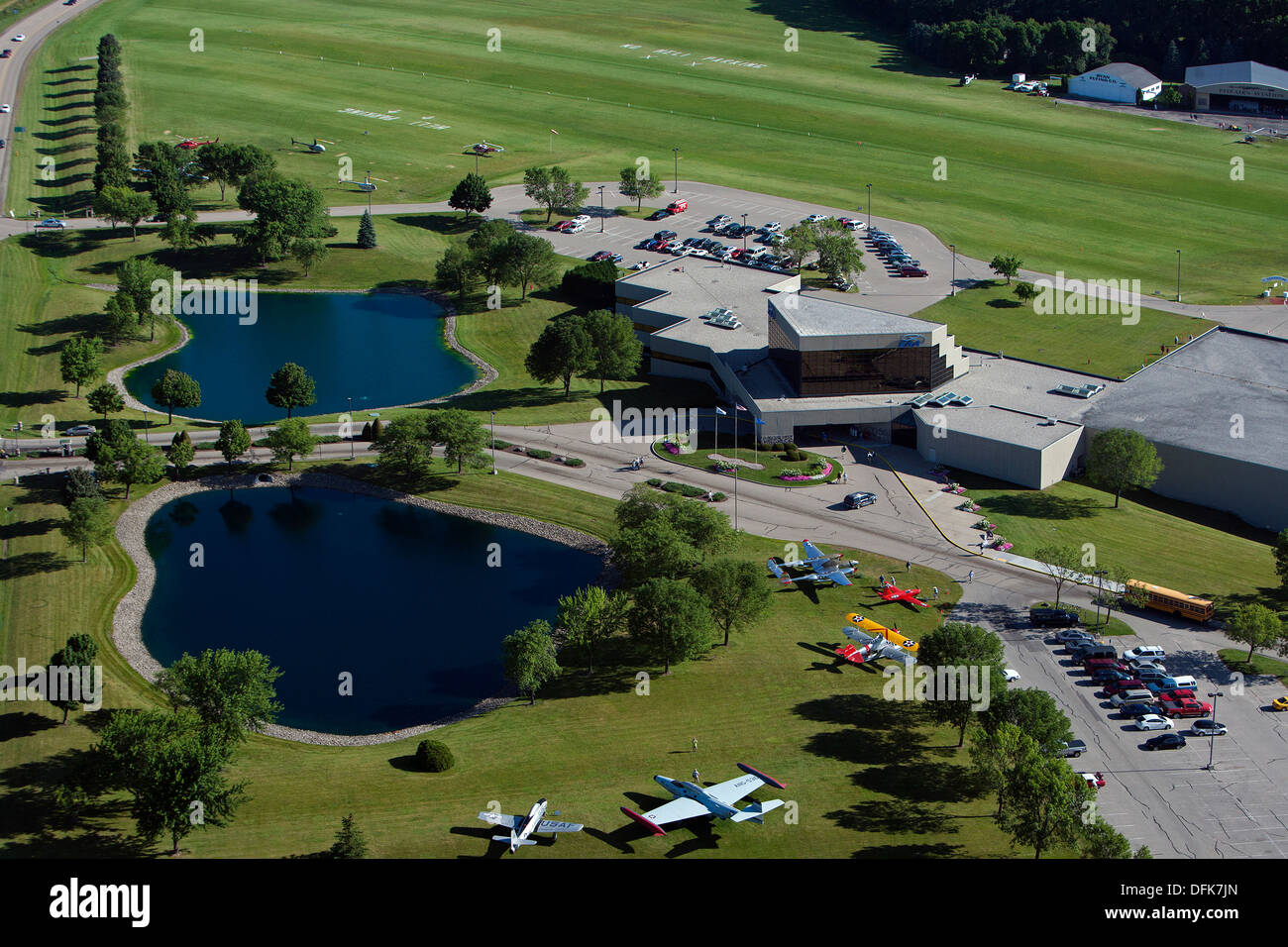 Fotografia aerea AirVenture 2013, Experimental Aircraft Association, Oshkosh, Wisconsin Foto Stock
