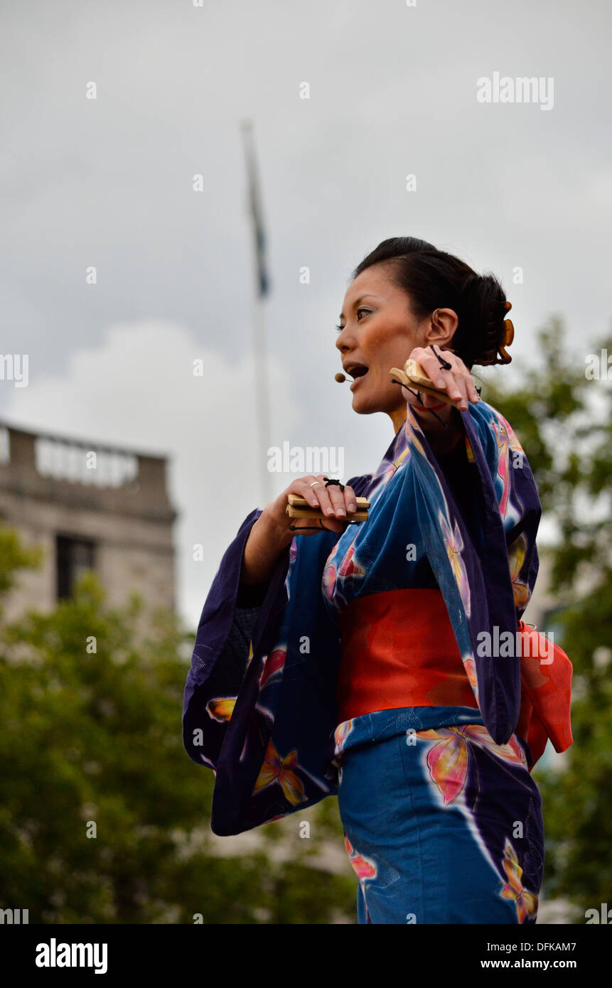 Giappone Matsuri 2013 - Giappone cultura festival in Trafalgar Square a Londra, Regno Unito Foto Stock