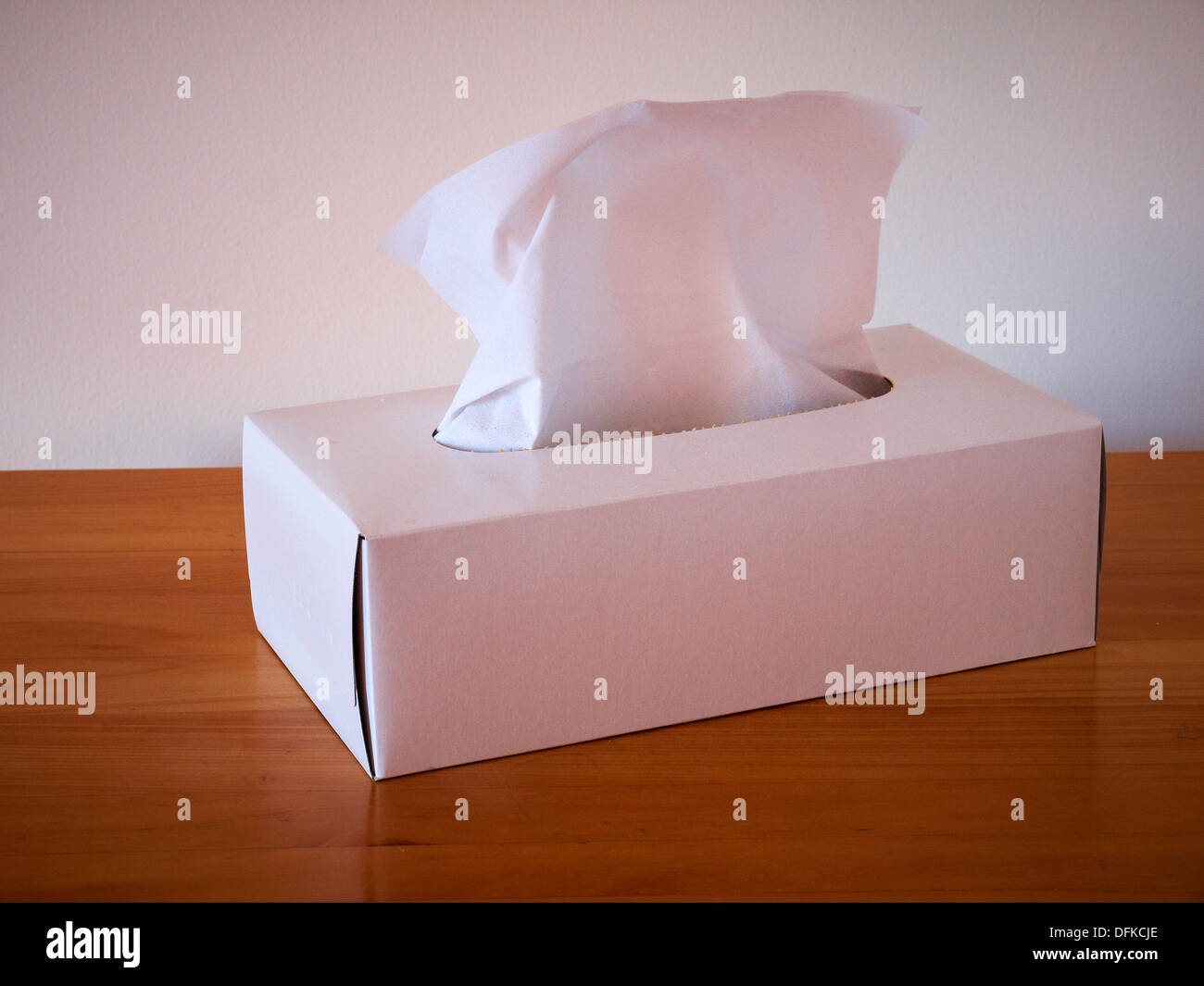 Scatola di fazzoletti di carta. Foto Stock