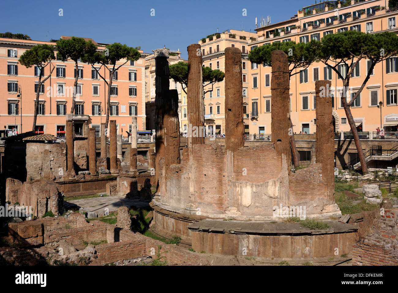 Italia, Roma, area Sacra di largo di Torre Argentina, tempio B (II secolo a.C.) Foto Stock