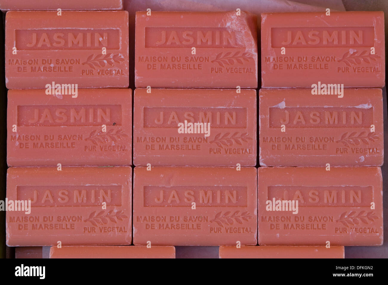 Maison du Il Savon de il sapone di Marsiglia Jasmin fragrante Foto Stock