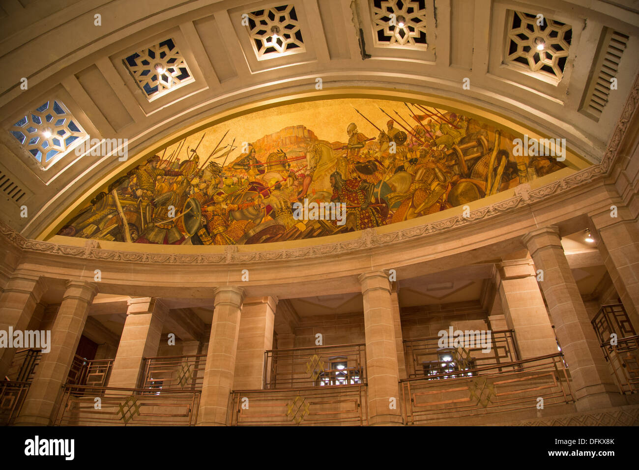 Umaid Bhawan Palace di Jodhpur è uno dei più grandi del mondo residenze private con 347 camere Foto Stock