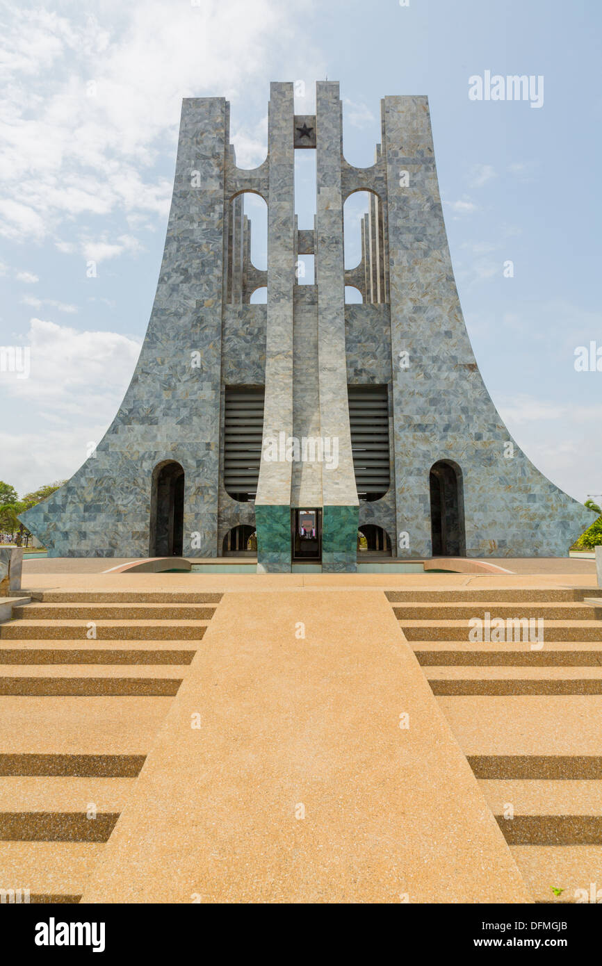 Il luogo di sepoltura della ex presidente Kwame Nkrumah del Ghana, padre di Pan-Africanism Foto Stock