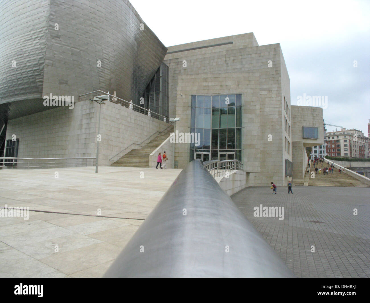 Il museo Guggenheim di Bilbao Spagna Foto Stock