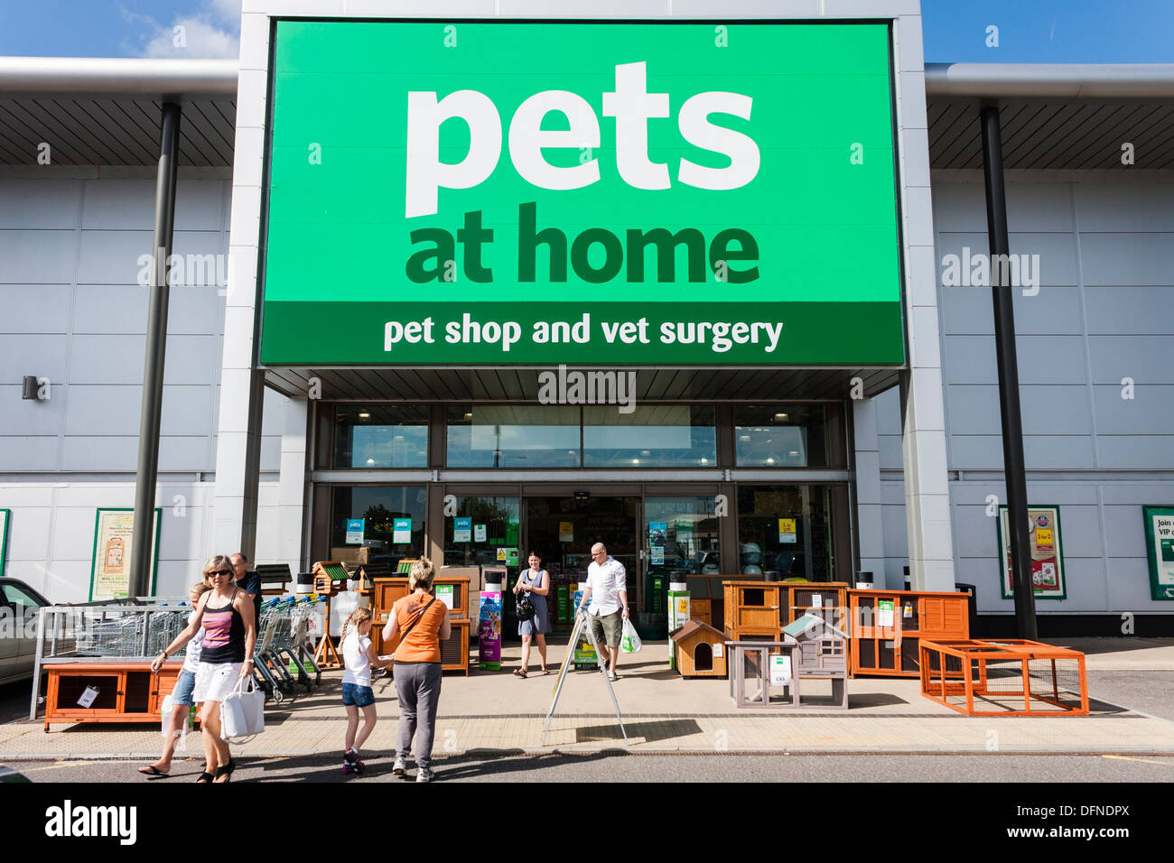 Animali domestici in casa prodotti in pet superstore Reading, Berkshire, Inghilterra, GB, Regno Unito Foto Stock