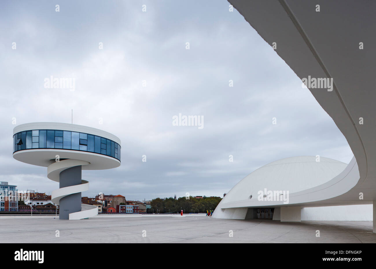 Centro Niemeyer, Centro Cultural Internacional Oscar Niemeyer, Oscar Niemeyer Centro Culturale Internazionale, Architekt Oskar Nie Foto Stock