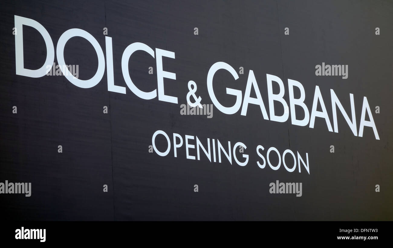 Dolce & Gabbana shop in Cina Foto Stock