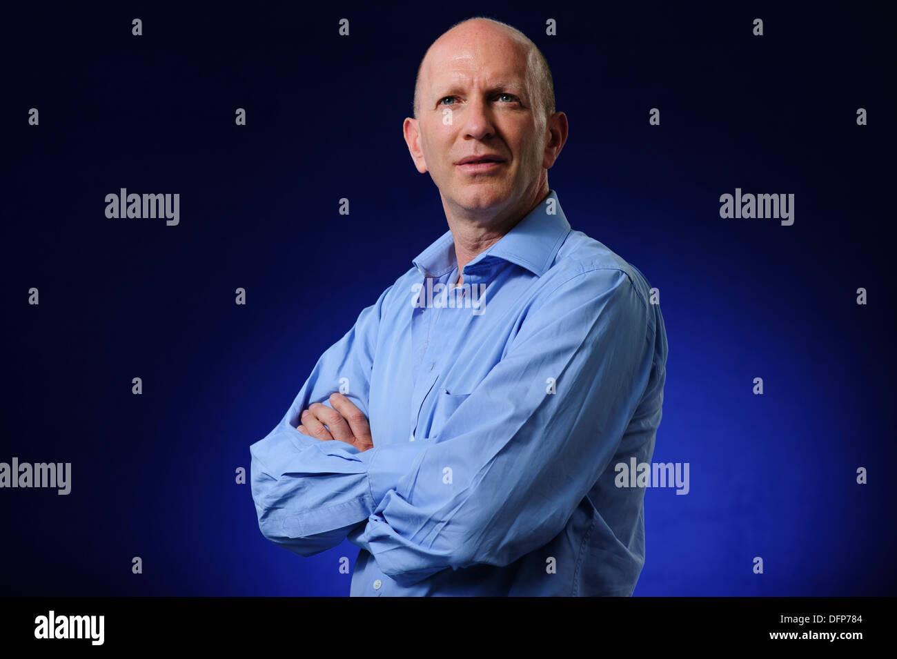 Simon Sedbag Montefiore, giornalista britannico e premiato autore di storia popolare presso la Edinburgh Book Festival 2013. Foto Stock