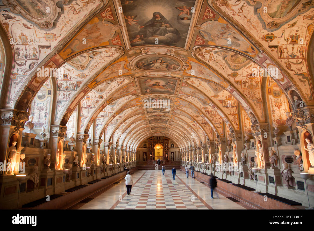 L'Antiquarium rinascimentale della città Palace Monaco di Baviera Residenz di Monaco di Baviera, Germania Foto Stock