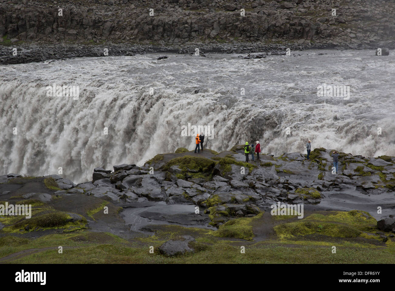 Cascata di Dettifoss Nord Islanda Foto Stock