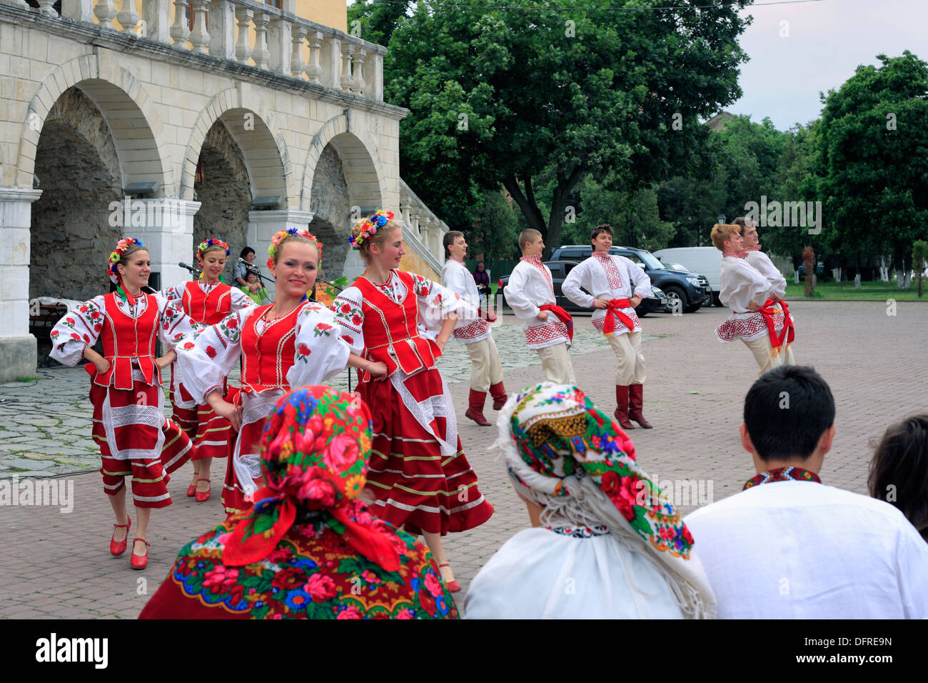 Ucraino folk festival, Kamianets-Podilskyi, Khmelnytskyi oblast (provincia), Ucraina Foto Stock