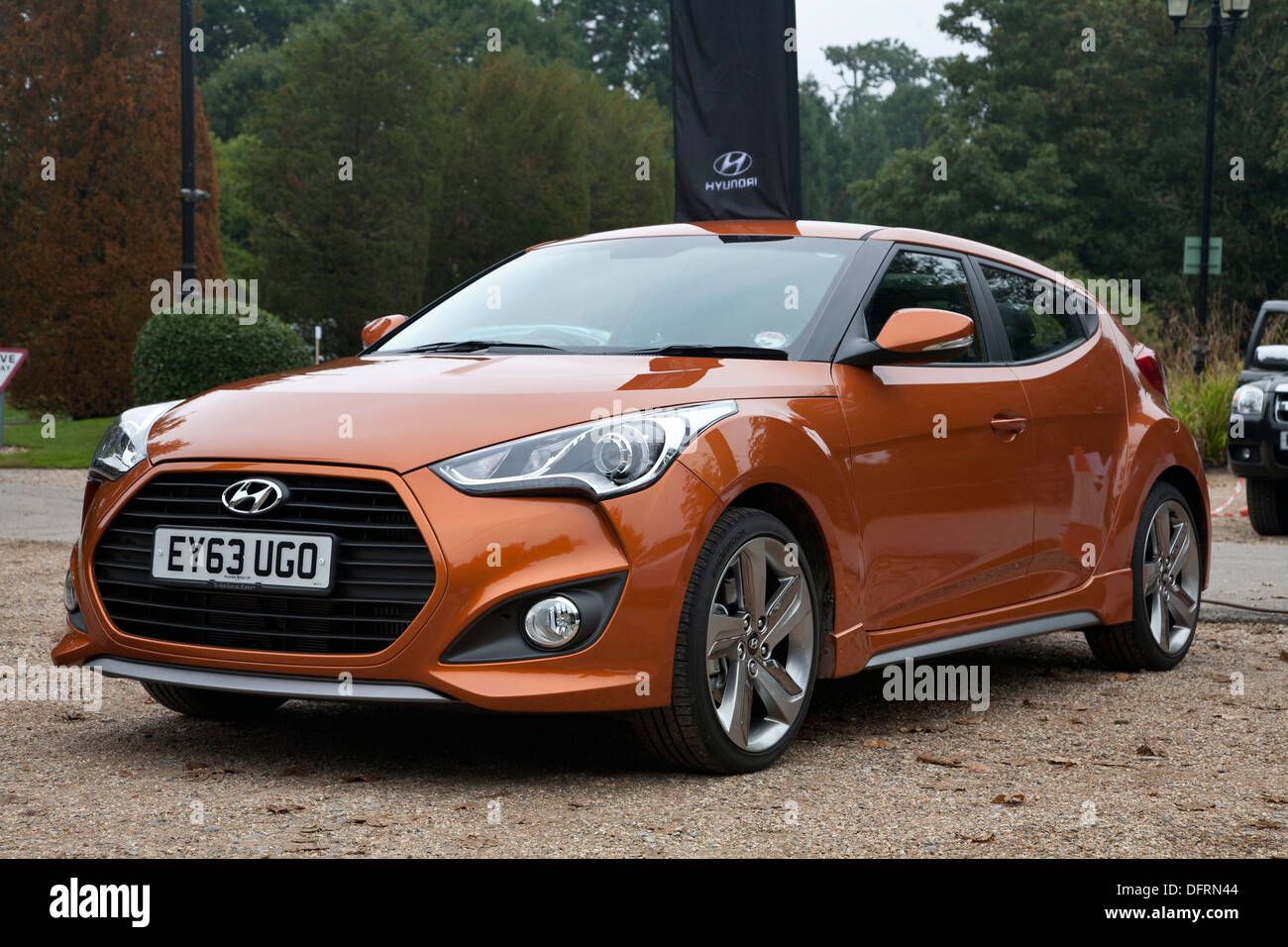 La Hyundai Veloster presso la società di costruttori di automobili e di commercianti (SMMT) giorno di prova Foto Stock