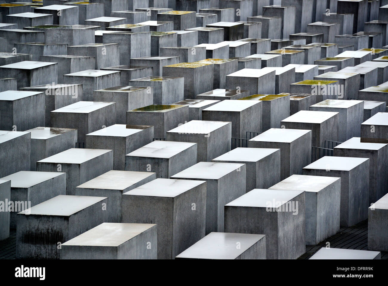 Il memoriale dell'Olocausto a Berlino, Germania. Foto Stock
