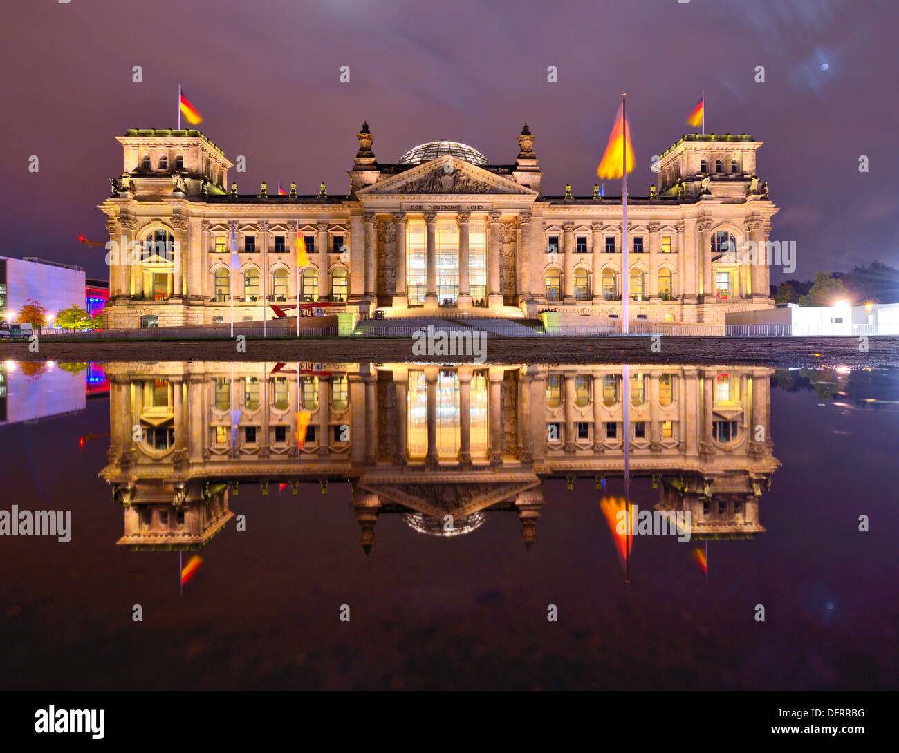 Il palazzo del Reichstag a Berlino, Germania Foto Stock