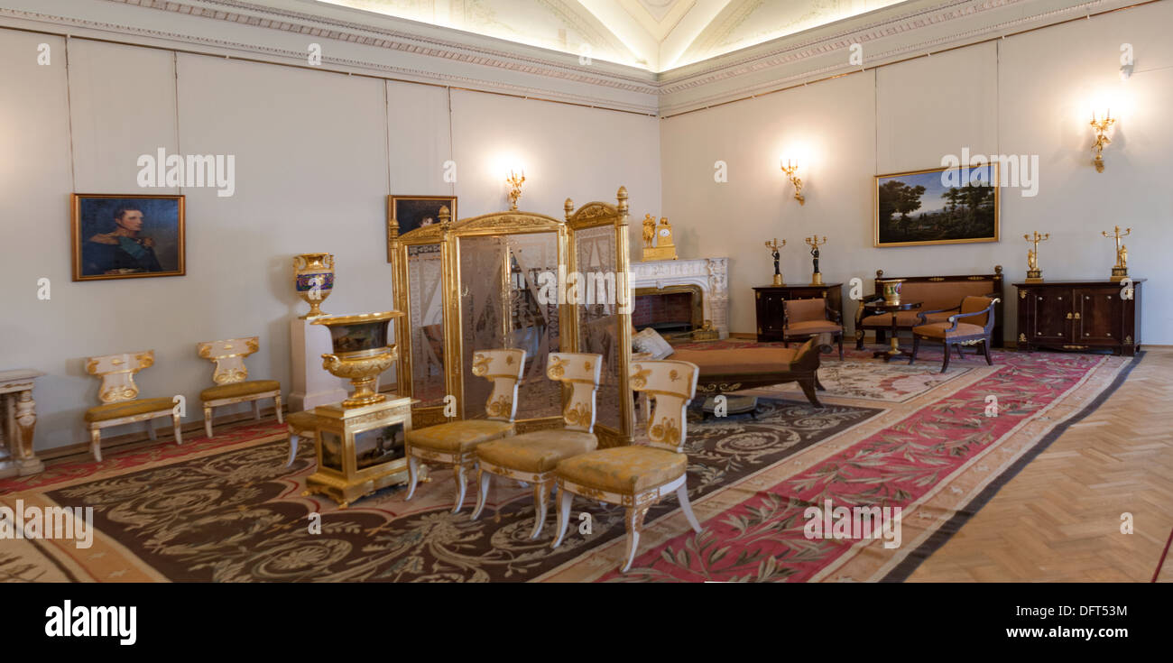 La sala Rossi, il Palazzo d'Inverno, il Museo di Stato dell'Hermitage, San Pietroburgo, Russia Foto Stock