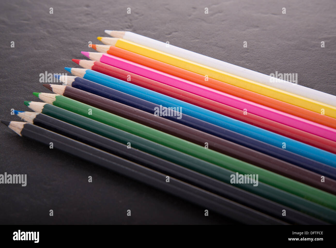 Nuovo colore matite per disegno Foto Stock
