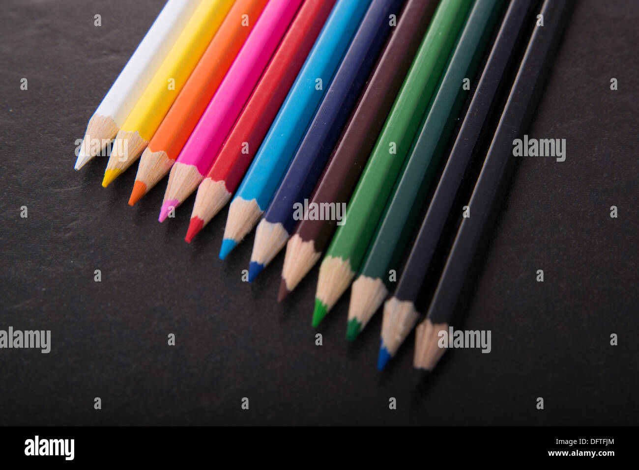 Nuovo colore matite per disegno Foto Stock