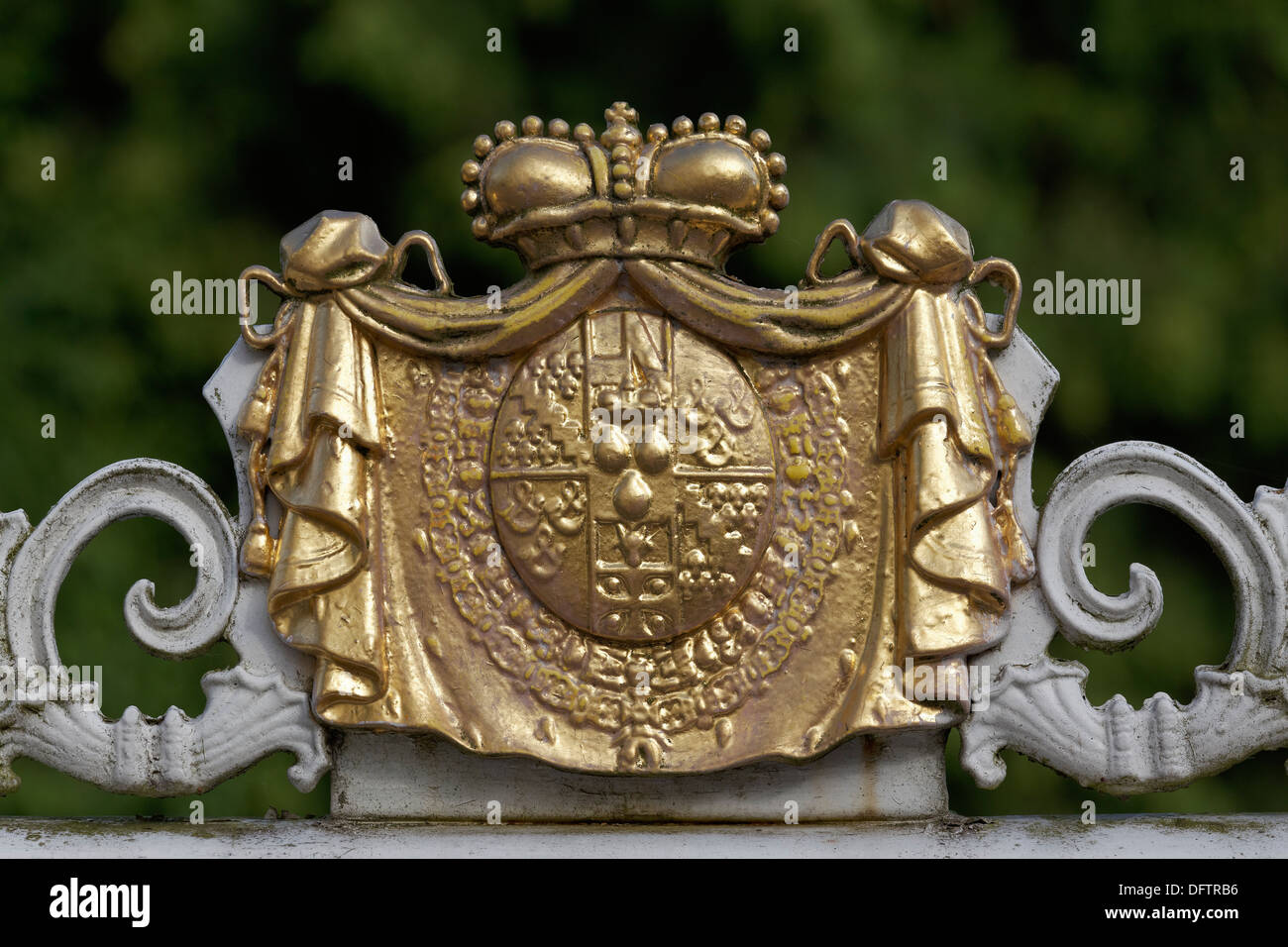 Stemma di W. L. Metternich, Schloss Koenigswart Castello, Königswart, Lázně Kynžvart, Regione di Karlovy Vary, Boemia Foto Stock