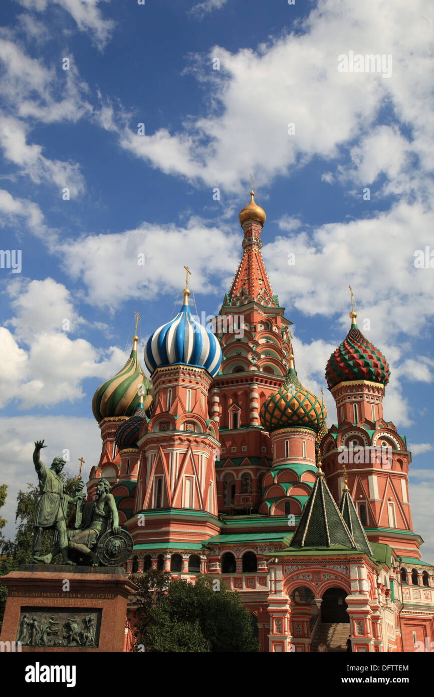 La Cattedrale di San Basilio. Mosca, Russia, Piazza Rossa Foto Stock