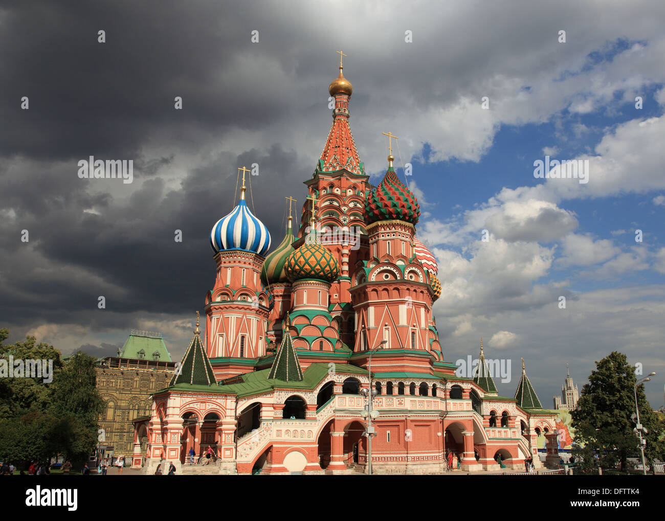 La Cattedrale di San Basilio. Mosca, Russia, Piazza Rossa Foto Stock