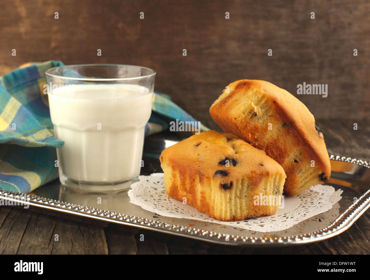 Mini pagnotte con scaglie di cioccolato Foto Stock