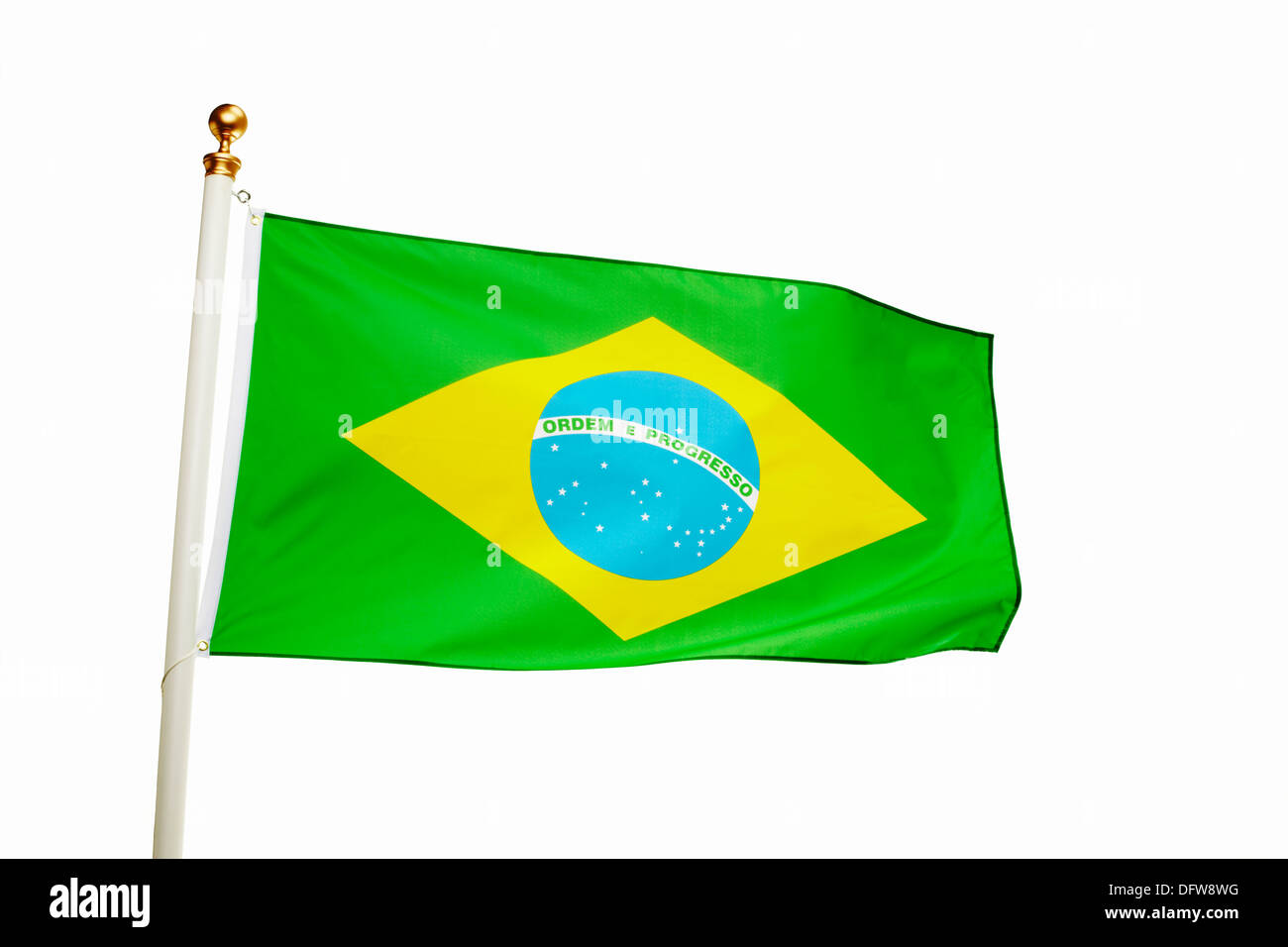 Bandiera del Brasile Foto Stock