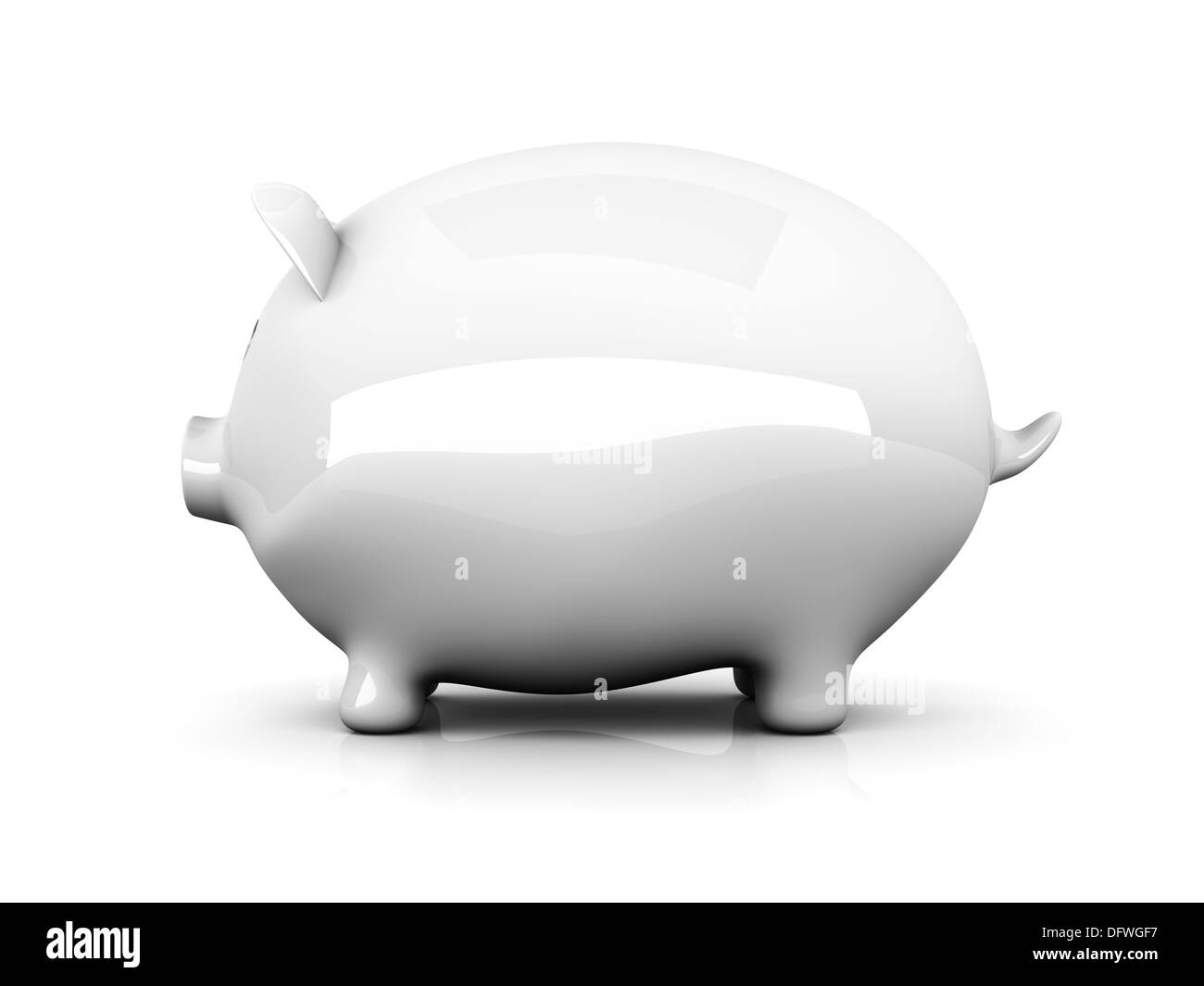 3D reso illustrazione. Isolato su bianco. Foto Stock