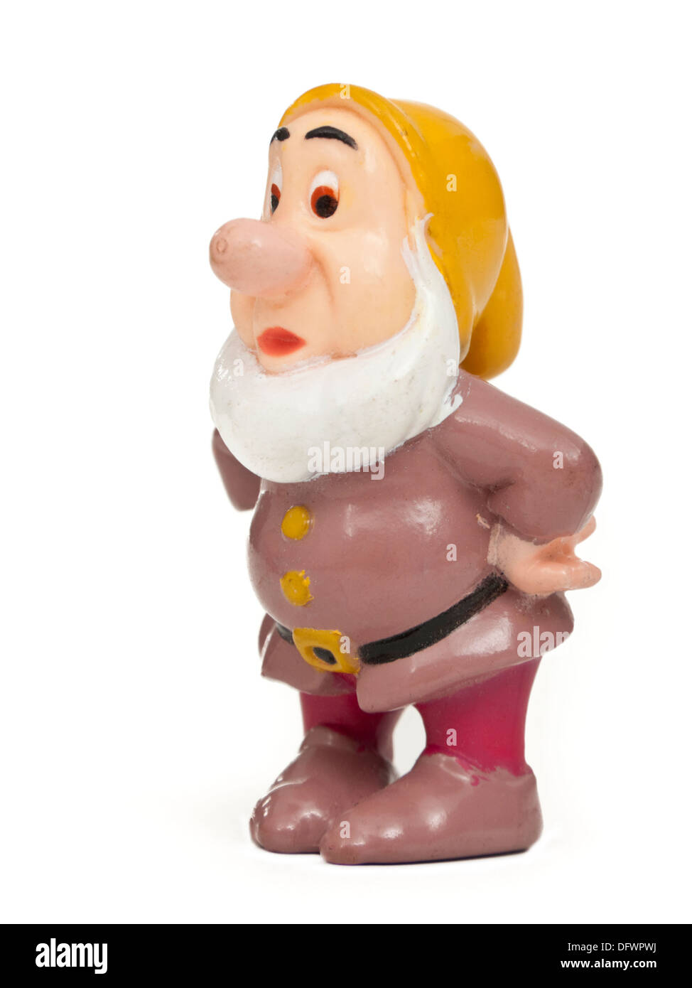 'Sneezy' il personaggio giocattolo basato su 1937 il film "Biancaneve e i Sette Nani" di Walt Disney Foto Stock