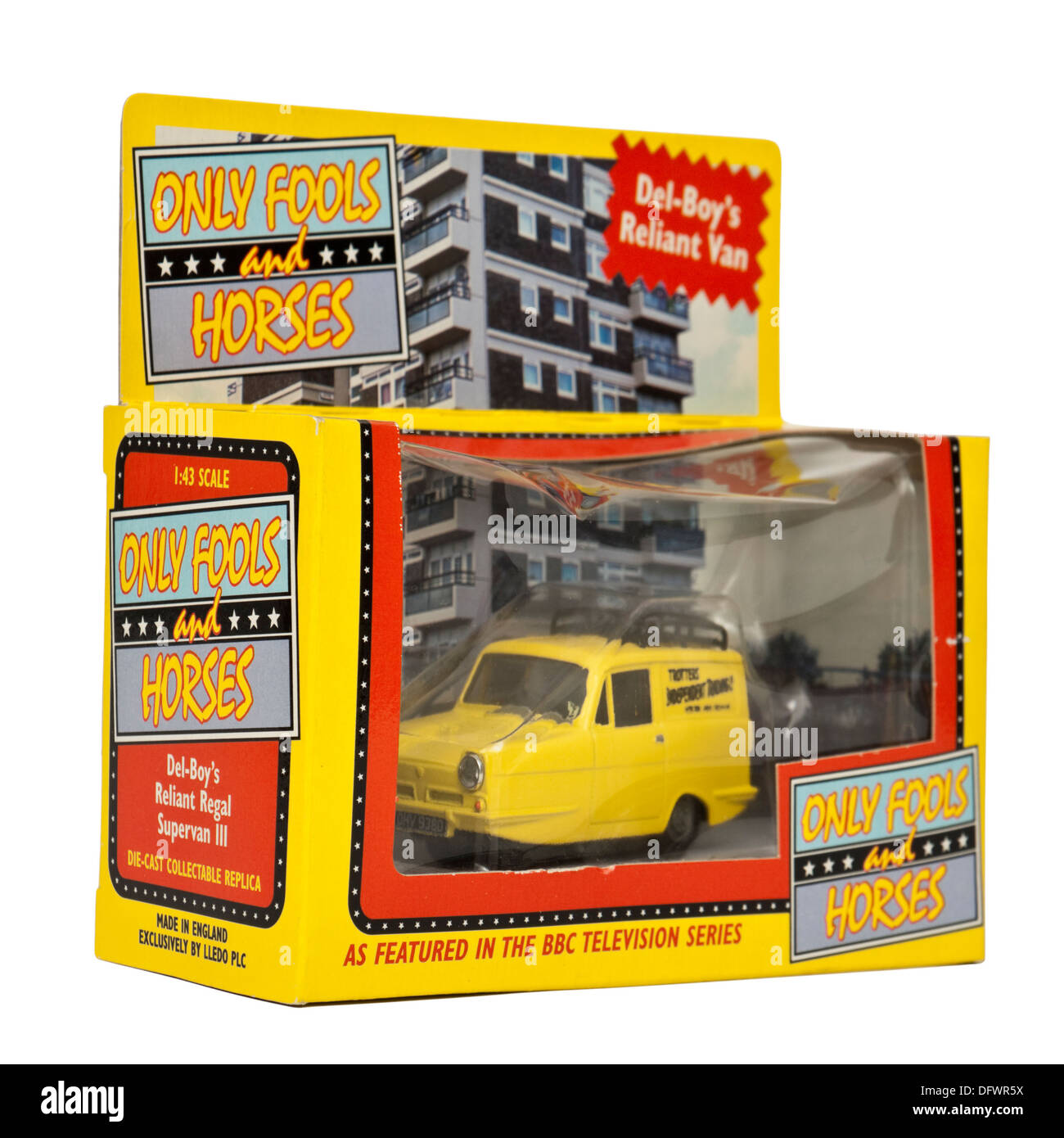 Il Reliant Regal Supervan III utilizzato nel popolare stile anni ottanta British BBC TV serie di commedia "Only Fools and Horses Foto Stock