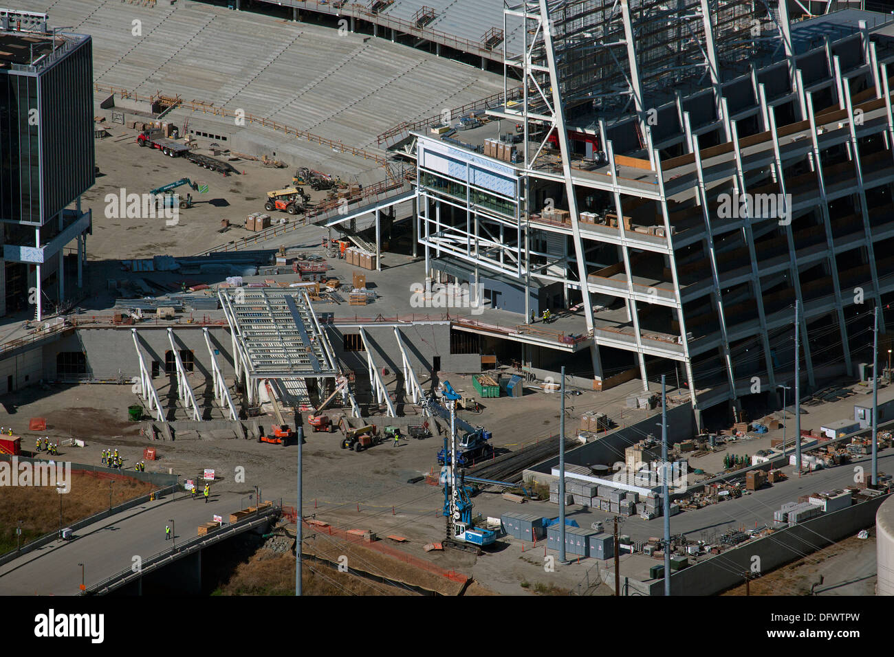 Fotografia aerea Levi's Stadium di Santa Clara in California Foto Stock