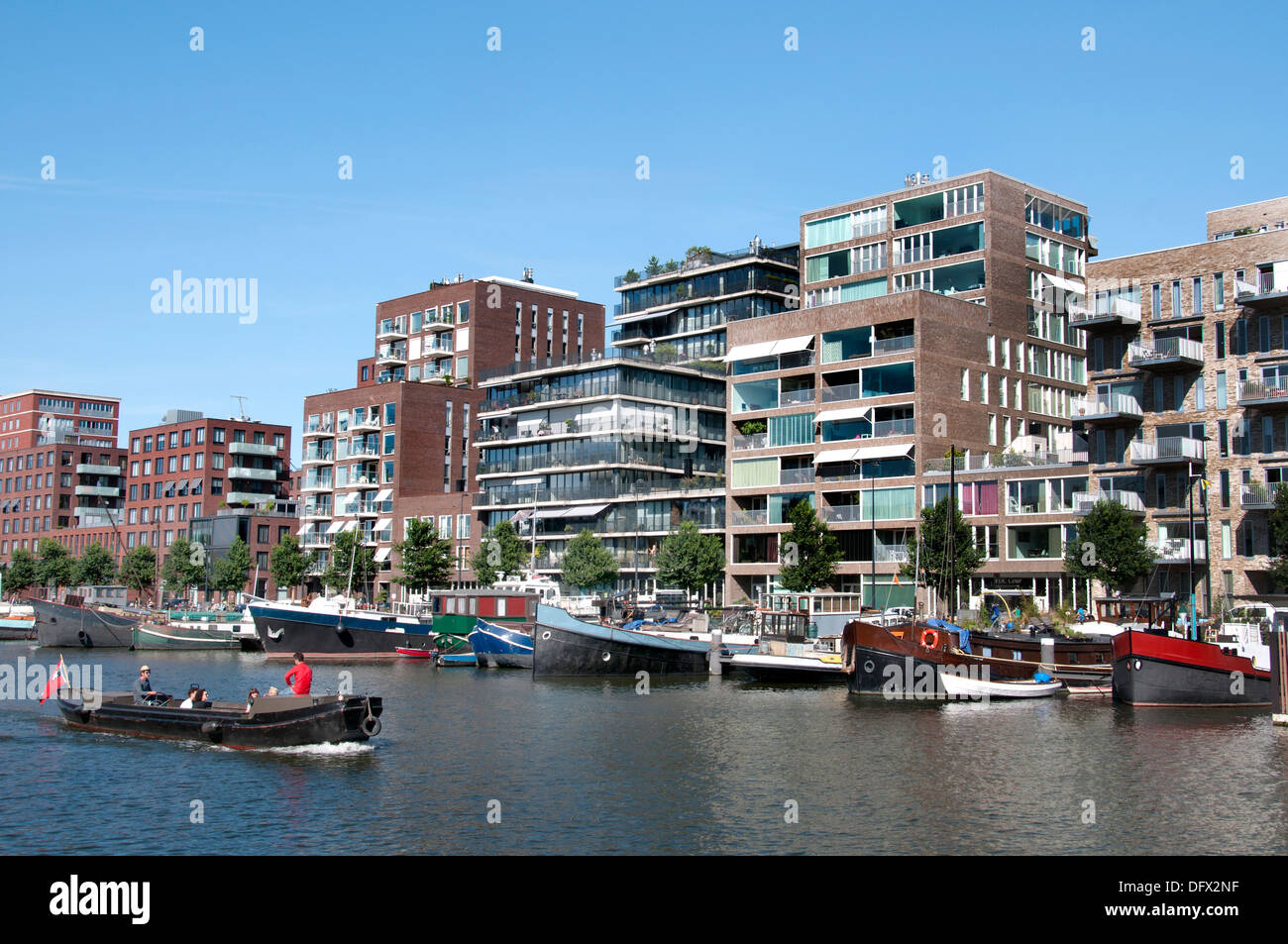 Westerdock Amsterdam Paesi Bassi architettura moderna Foto Stock