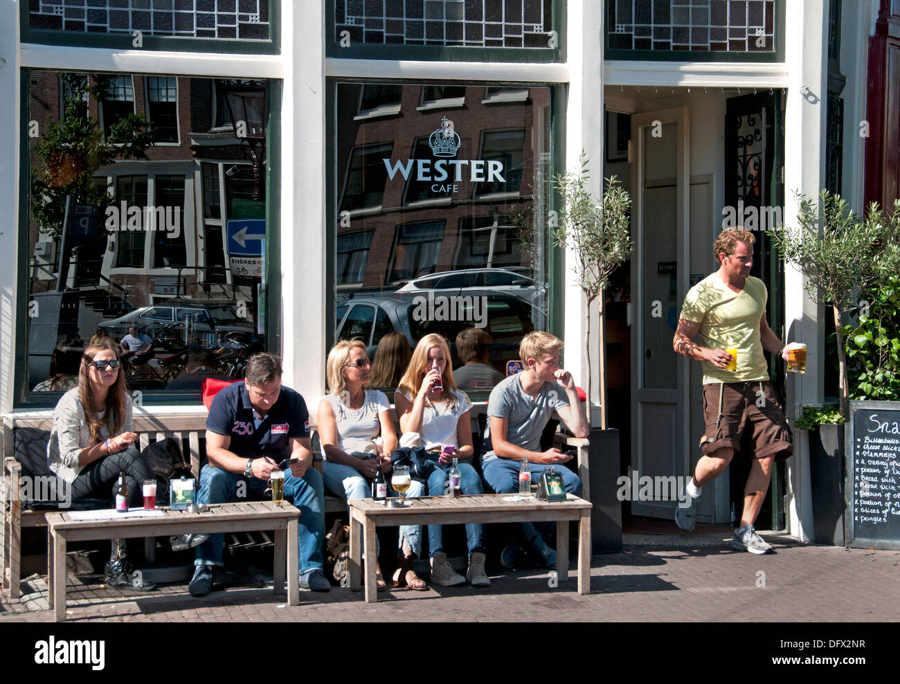 Cafe Wester Jordaan Nieuwe Leliestraat 2 Amsterdam Olanda Foto Stock