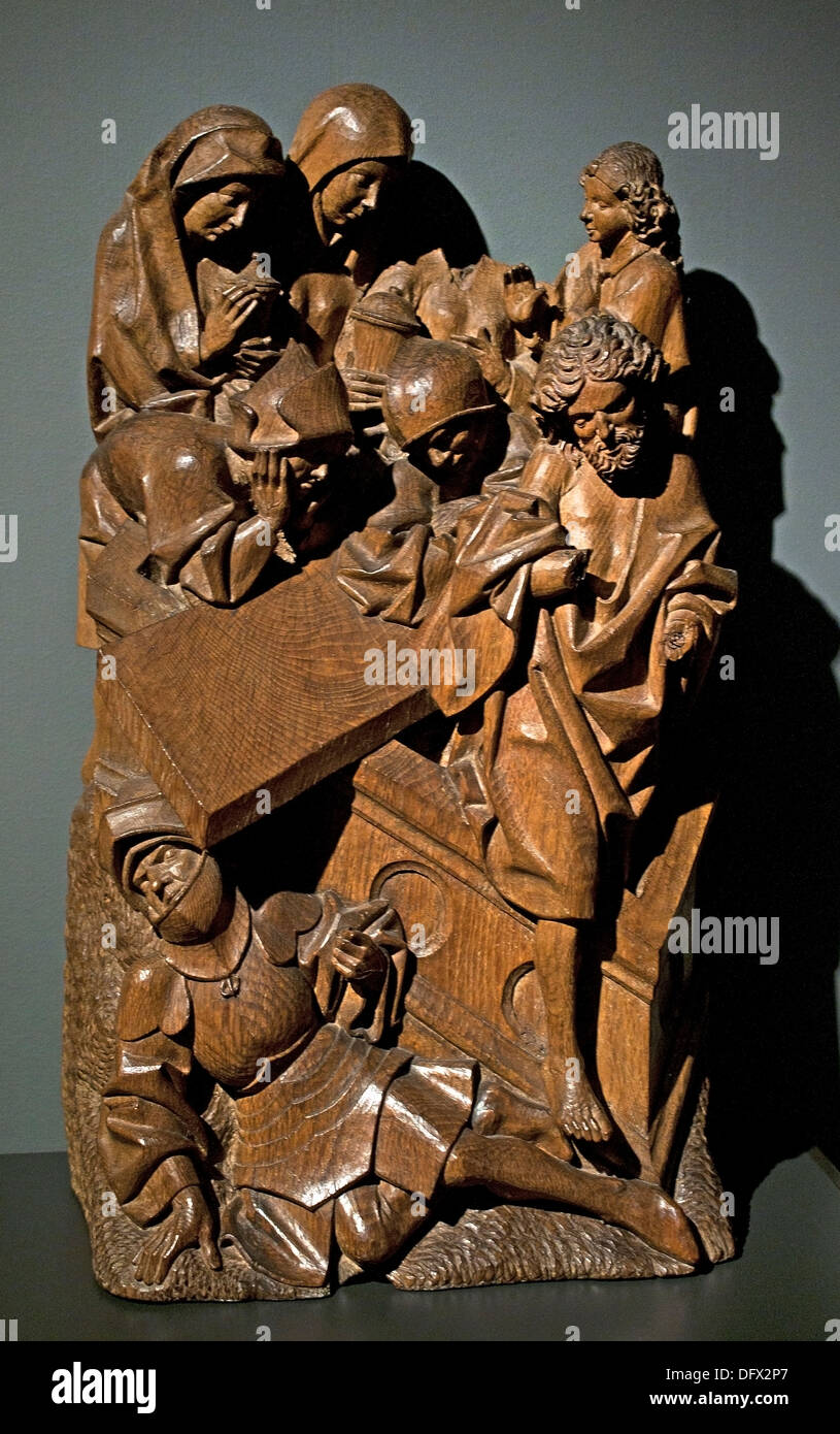 La Risurrezione e le tre Marie presso la tomba 1460 Paesi Bassi meridionali belga Museo Belgio Foto Stock