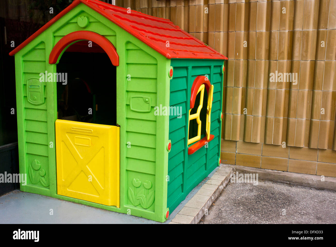 Giocattolo di plastica casa per bambini Foto Stock
