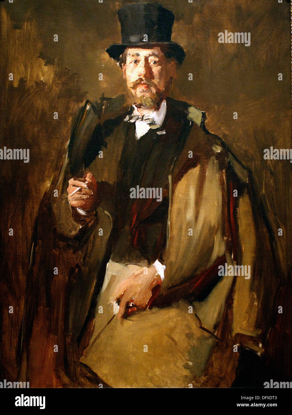 Wilhelm Leibl - dono di Pál Szinyei Merse - 1869 - Museo delle Belle Arti - Budapest, Ungheria. Foto Stock