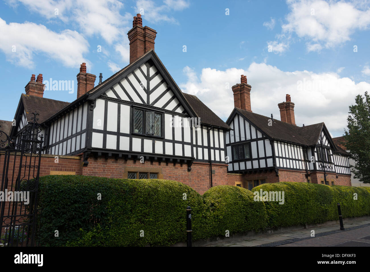 Lasletts gli ospizi di carità, Worcester, Worcestershire, Inghilterra, Regno Unito. Foto Stock