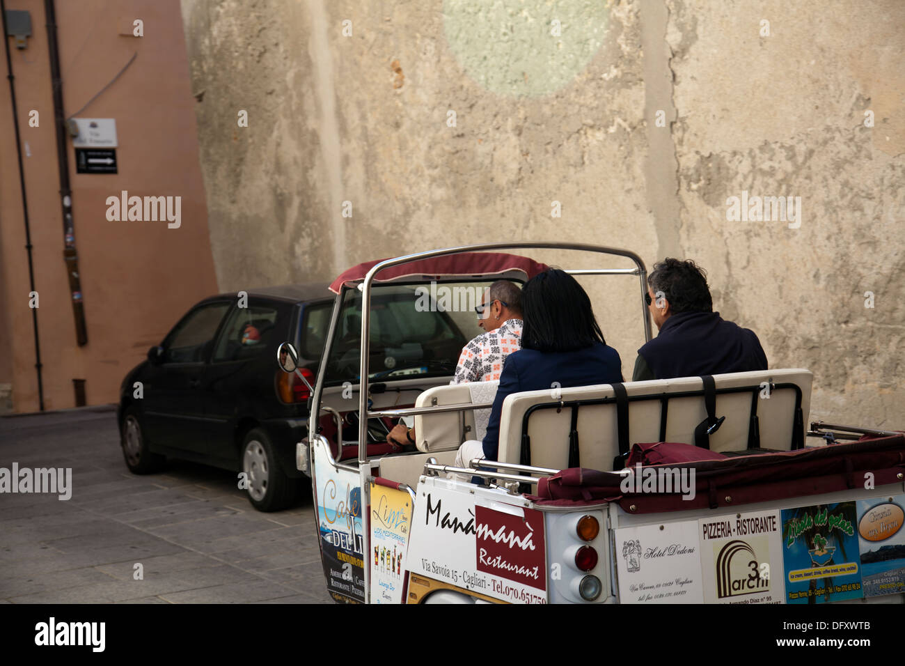 Cagliari Touring veicolo in uno storico castello Centro - Sardegna Foto Stock